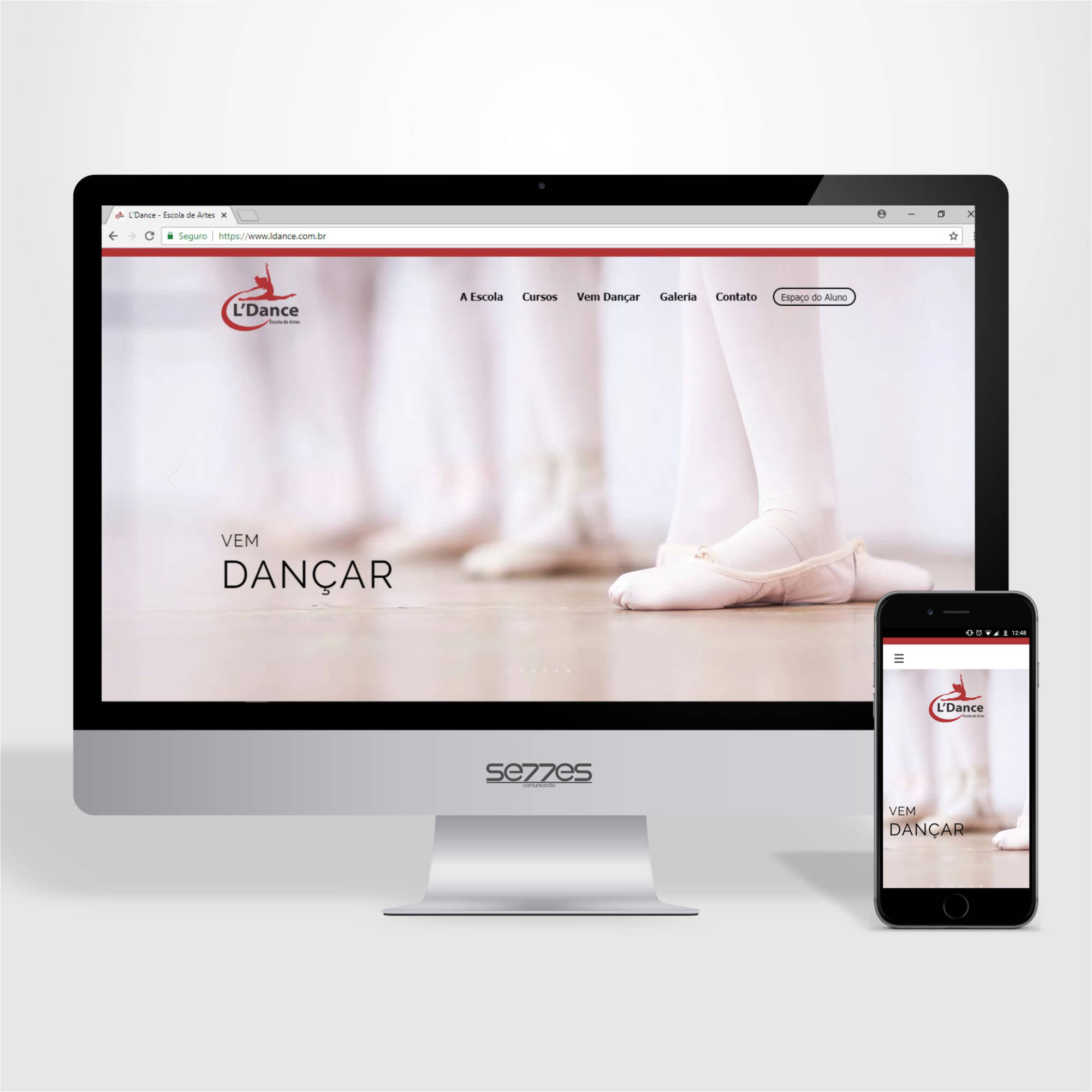 Site L'Dance Escola de Artes